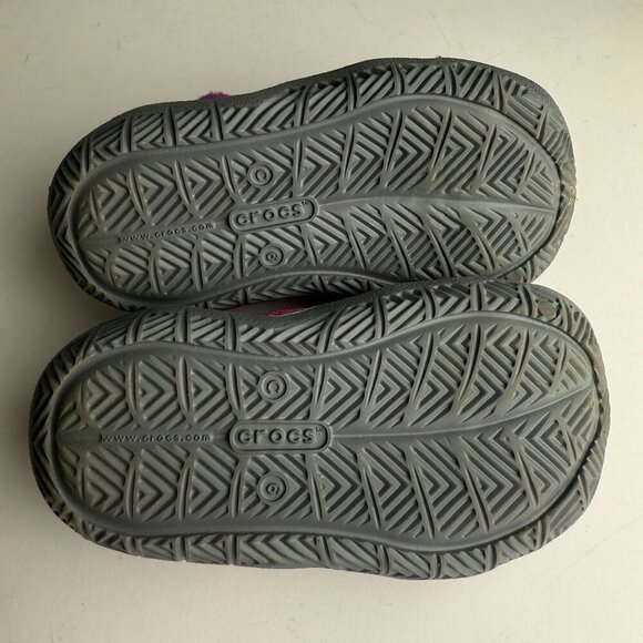 Crocs Water Shoes Baby/Toddler Swiftwater Sandals Magenta Gray Size C6 - Picture 2 of 7